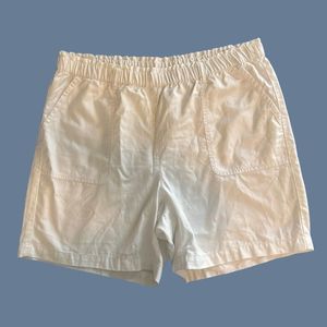 TALBOTS Shorts Womens L White Elastic Waist